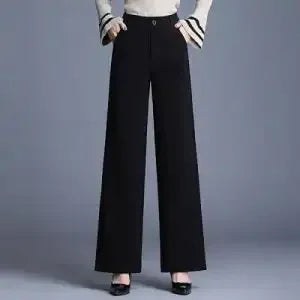 Womens High Waist Wide Leg Pants Flowy Dance Palazzo Trousers Casual