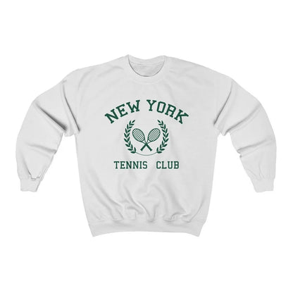 New York Tennis Club Sweatshirt Women’s Retro Loose Pullover
