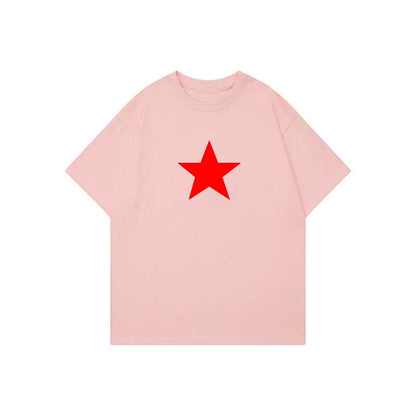 Men's Casual T-Shirt Star Printed Streetwear