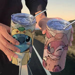 Disney Cartoon Anime Stitch 420ml Wasserbecher Engel Vakuumbecher