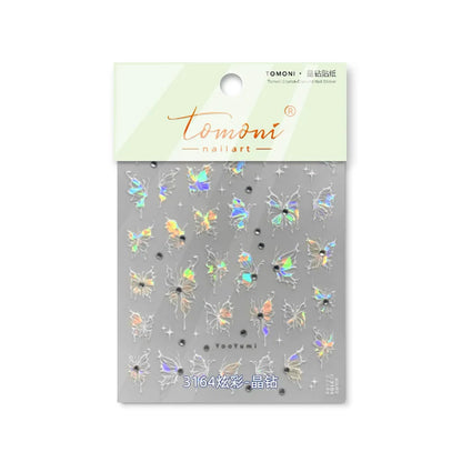 Bronzing Gilded Butterfly Nail Art