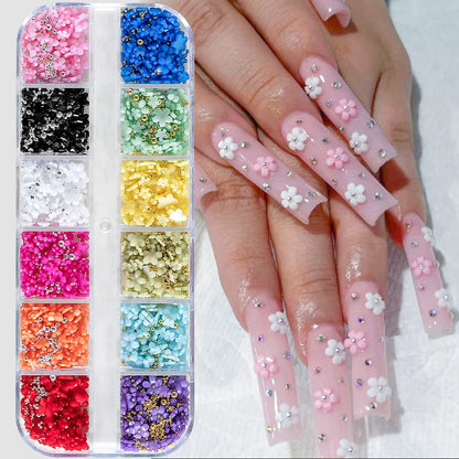 Round White Pearl Nail Beads