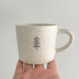 Tasse Ins Style Design Tasse Kleine Kaffeetasse mit Kiefernmuster