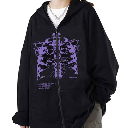 Women Vintage Gothic Streetwear Hoodies Harajuku Y2k