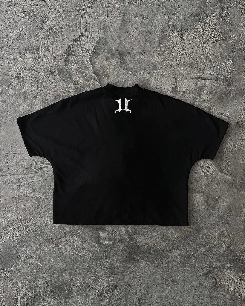 I Wanna Go HomeY2K Streetwear Letter Print Graphic T-Shirt Short Sleeve