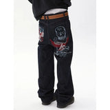 Y2k Goth Cargo Jeans: Lockere Passform, weite Hose