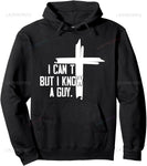 Men Pullover Jesus Cross Graphic Hoodie