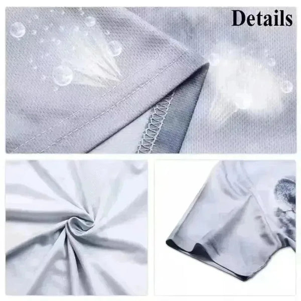 Mens 3D Print Quick Dry Pants Oversized Outdoor Casual Summer Active