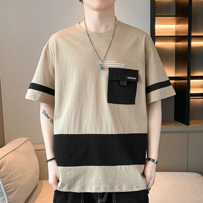 Casual Short Sleeve T Shirt Men Top Tees Fashion Hip Hop Oversize