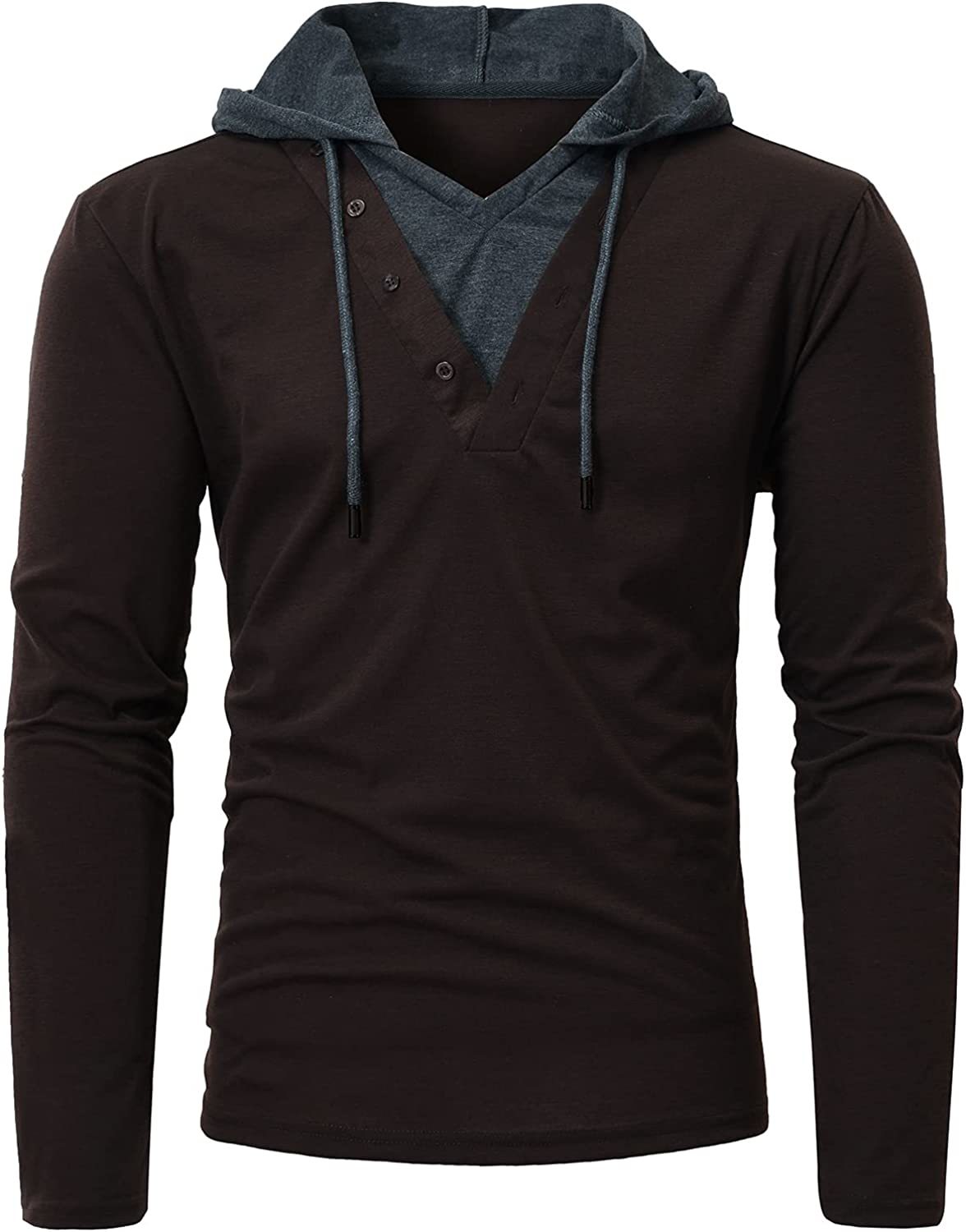 Men Hoodies Sweatshirts Long Sleeve Solid Lightweight Casual