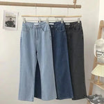 2024 women's denim women's miscellaneous straight pants