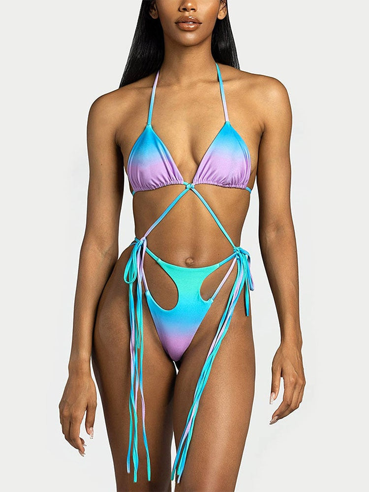 Bikini Bandage Beachwear Sexy Swimwear Triangle