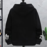 Bedrucktes Herren-Kapuzenpullover, Kreativität, Rundhalsausschnitt, modisches Oversize-Sweatshirt