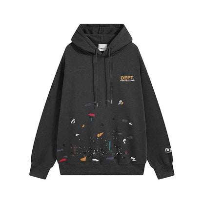 Fashion Zipper Hoodies for Men Spring Summer Letter Print Casual Hoodie