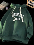 High Hoodies Comzy Autumn Letter Print Pullover