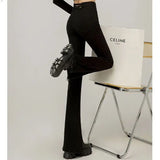 Retro Jeans for Women High Waisted and Slim Split Wide Leg Pants