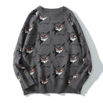 Halloween Monster Jacquard Sweater for Men