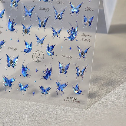 Bronzing Gilded Butterfly Nail Art