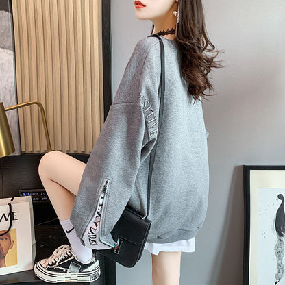 Sweatshirts Pullovers Women Zipper Casual