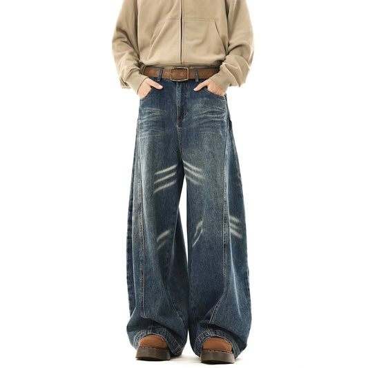 Stylish Oversized Jeans for Men Retro Wide Leg Street Look