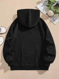 Drawstring Long Sleeve Casual Hooded Sweatshirt