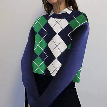 Outerwears Women'S Sweater Fashion Long Sleeve England Style