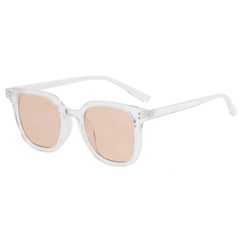 Gradient Blush Square Sunglasses UV400 Anti-Glare Eyewear
