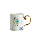 Tasse Hand der Fatima Evil Blue Eye türkische Keramik