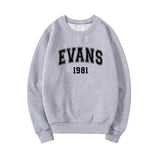 Chris Evans 1981 Graphic Long Sleeve Pullovers for Women