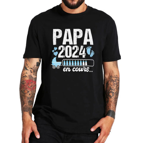 Elevate Your Fatherhood with the "Future Papa 2024" T-shirt