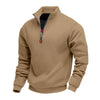 Men's Half Zip Fleece Sweatshirt - Stand Collar Pullover