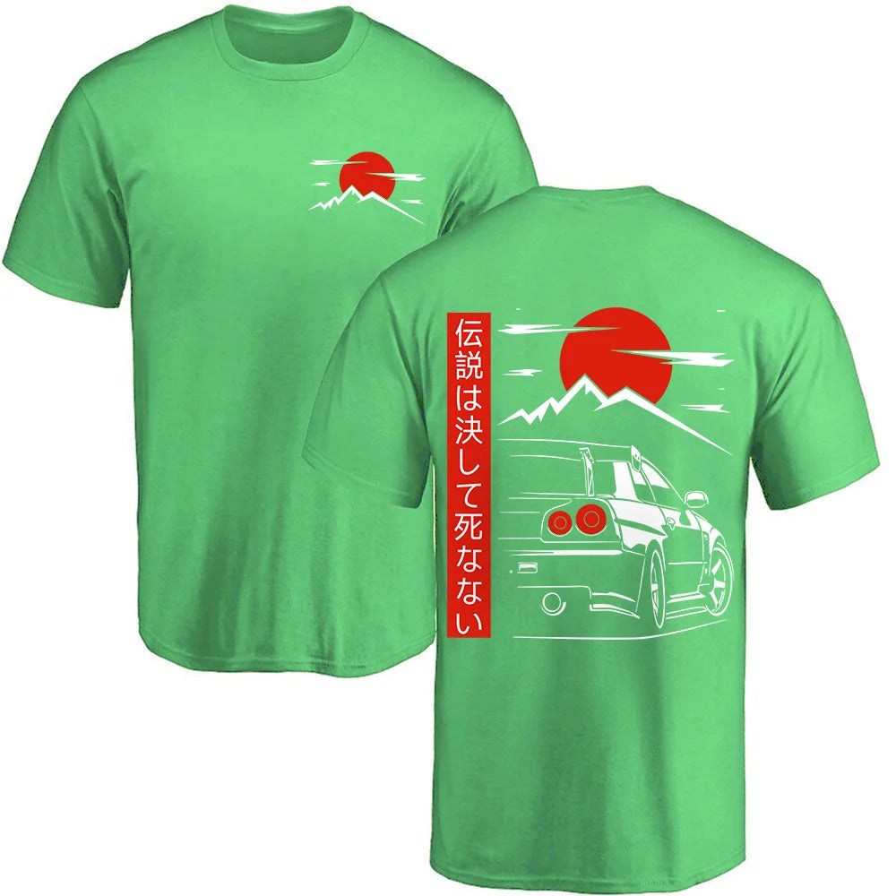 Japanischer Stil Auto JDM T-Shirts Streetwerar