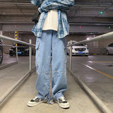 Cargo jeans Men Wide Leg Denim pants  2024 Autumn