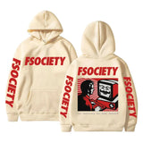 Geeky Mr Robot Fsociety Graphic Hoodie