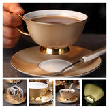 Coffee Cup Saucer Spoon Set Ceramic Mug Tea Cup Cafe
