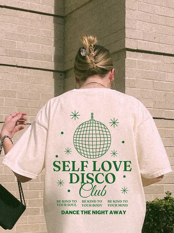 Self Love Creativity Prints Women Personality Vintage Street T-Shirts