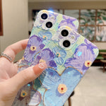 Phone Case  Blue Flower For iPhone 11 12 13 14 Pro Max X XS XR 7 8 Plus SE 2020 22