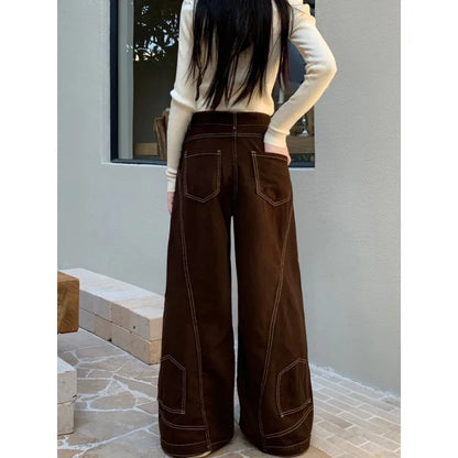 Y2K Vintage High Waisted Brown Baggy Jeans
