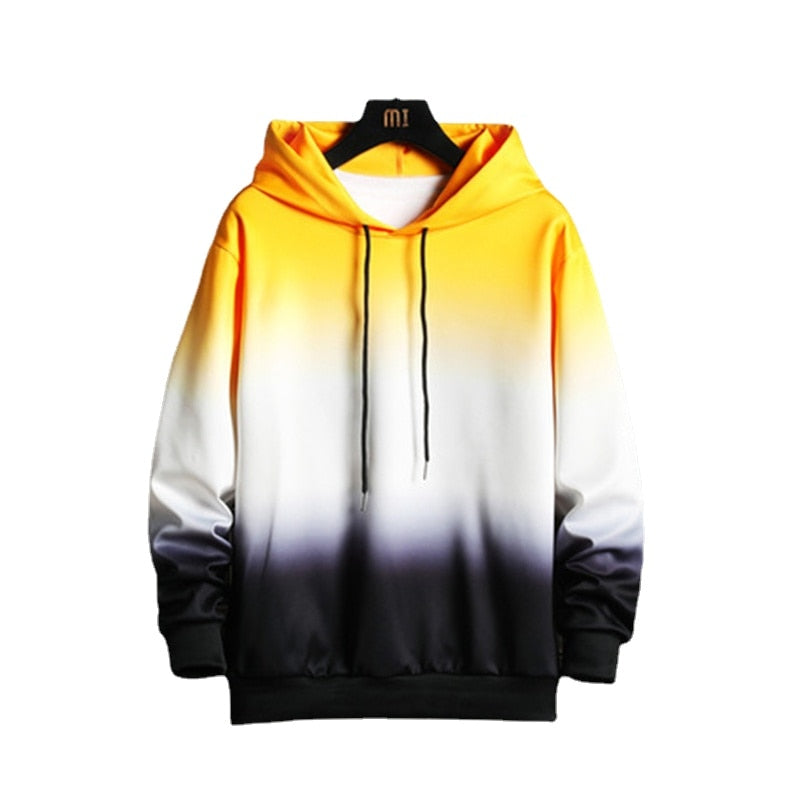 New Mens Casual Hoodies High Street Harajuku Hooded Sweatshirts Fashion - xinnzy