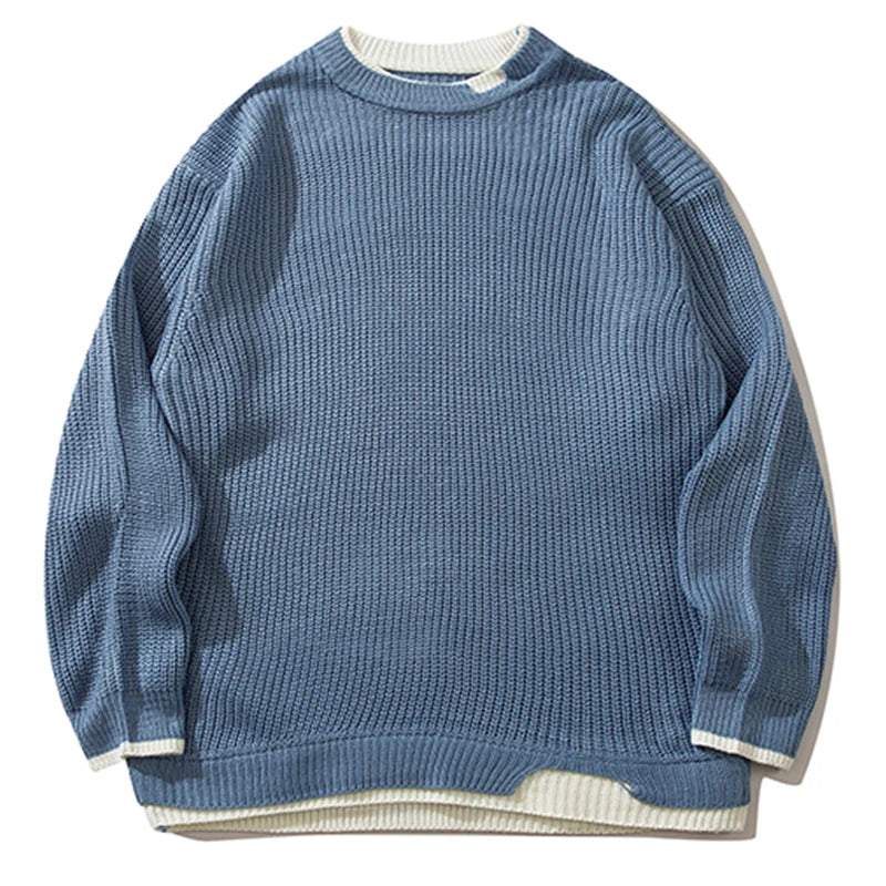 Sweater Autumn Loose Crew Neck Pullover Winter