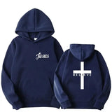 Men's Believe Cross Jesus Printed Hoodies Man