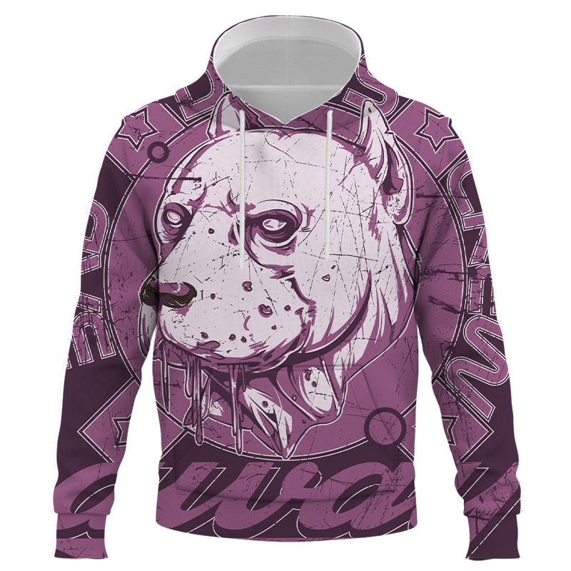 Abstract Skull 3D Printed Hoodies  Streetwear Autumn Hooded Sweatshirt for Men Casual Style