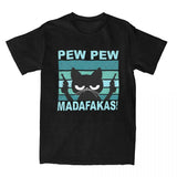 Pew Pew Madafakas T Shirt Cat T-Shirts Streetwear