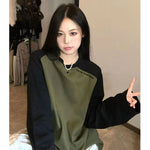 Deeptown Harajuku Oversized Fashion  Pullovers Sweatshirts Vintage Aesthetic