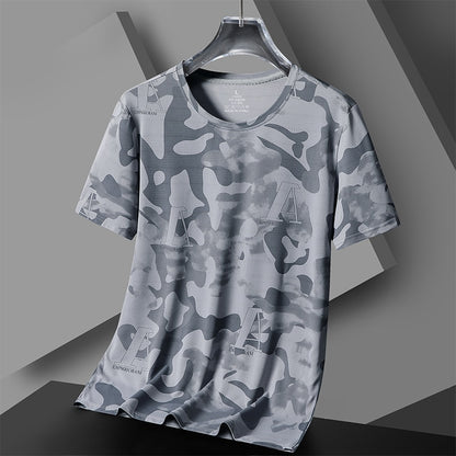 Quick Dry Sport Running Men T-Shirt Short Sleeves Casual Oversize