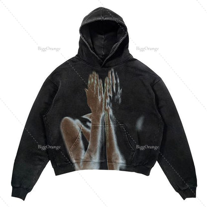 Hoodies Harajuku Streetwear Grunge Übergroße