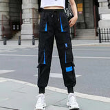 High Waist Cargo Pants for Women with Big Pockets and Hip Hop Flair