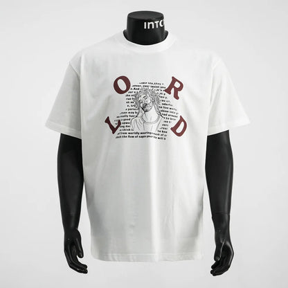 2025 Creative Print Men's T-Shirt Korean Style Loose Summer Top