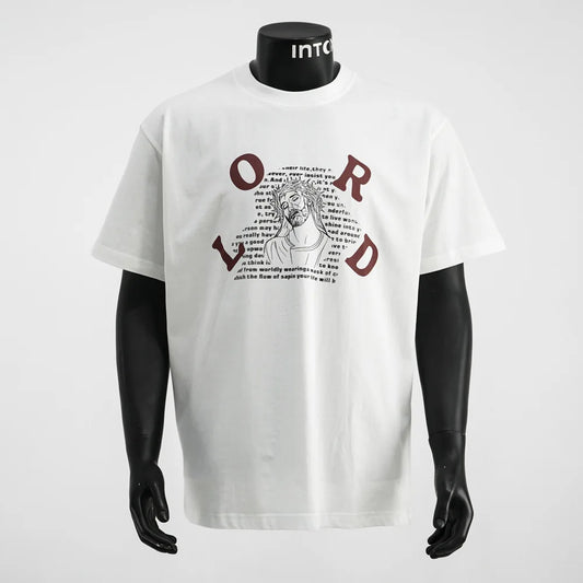 2025 Creative Print Men's T-Shirt Korean Style Loose Summer Top