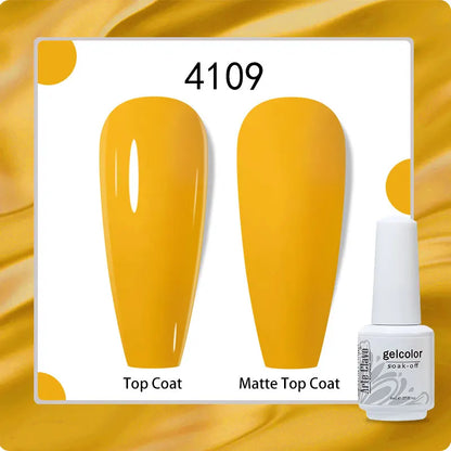 8ml Pure Color Gel Nail Polish Nail Art Manicure Semi Permanent